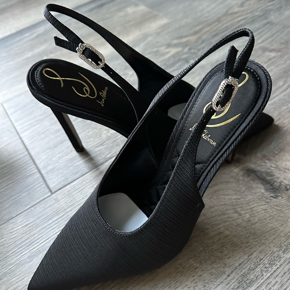 Sam Edelman Black Elegant Slingback Heels